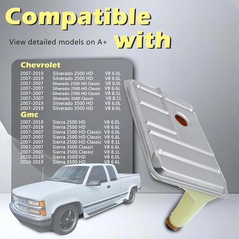 LT1000 LT2000 LT2400 SERIES Automotive Automatic Auto Trans Transmission Filter Kit Oil Pan Gasket 6.0L 6.6L 8.1L Fits for Chevrolet Sierra 2500 3500 Silverado 2500 3500 HD Classic 07-19#29542833 in Saudi Arabia