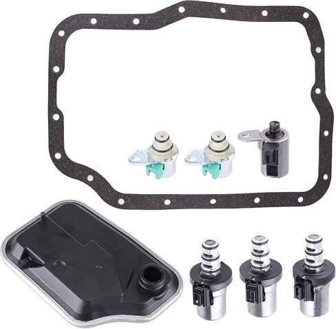 4F27E Transmission Shift Solenoid Kit with Transmission Filter Gasket Compatible with Mazda 3 5 6 Protege Focus Transit Connect Transmission Solenoid Filter 4F27E Automatic Transmission ONLY in Saudi Arabia