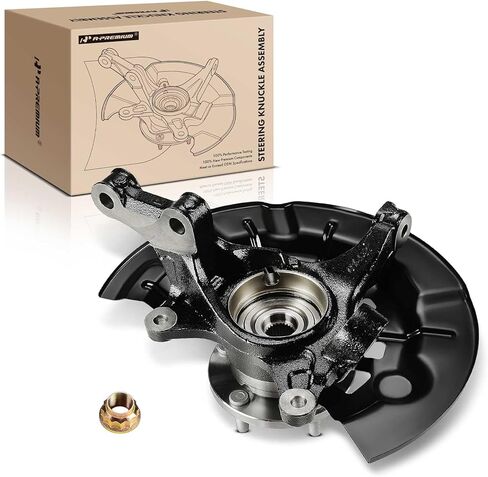 مجموعة مفصل التوجيه الأمامي الأيمن ومحور محمل العجلة A-Premium متوافقة مع Toyota Camry 2012-2017 (SE، XSE، SE Sport & Special Edition Submodel)، L4 2.5L فقط، سيدان، جانب الركاب in Saudi Arabia