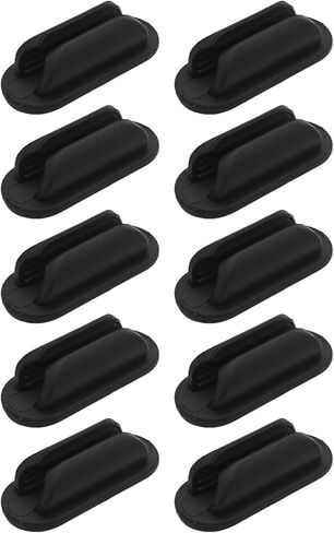 10 قطع من حوامل أقلام الرصاص اللاصقة المصنوعة من السيليكون الرمادي لجدار المكتب، حامل أقلام مرن مع وسادات لاصقة إضافية للفصول الدراسية المكتبية، ملحقات منظم مكتب المعلم in Kuwait