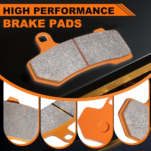 High-Performance Motorcycle Brake Pads - Carbon Fiber Compatible with for BMW G 650 XChallenge XCountry 07-09 G650GS G 650 GS 2009-2016 F 650 GS 2007-2012 F 650 ST F 650 CS FA209F FA213R in Saudi Arabia