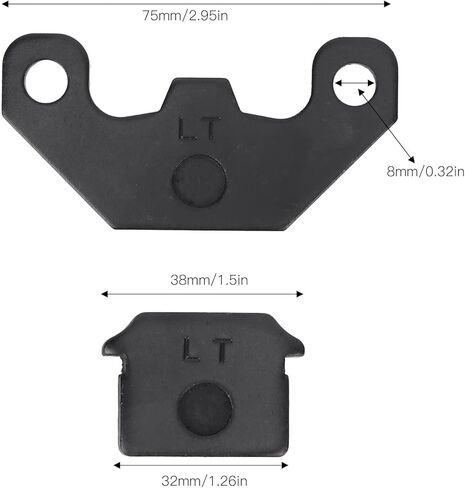 2Pcs/Set Motorcycle ATV Brake, Shoes Brake Shoes ATV Brake Pads Motorcycle Brake Pads Replacement Parts, Brake Rear Pads Brake Pads Set, Brake Shoes for Chinese Import Pit in Saudi Arabia