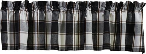 Park Designs Hixon Valance 72" x 14", Buffalo Check Black and Off-White Window Valances for Everyday Traditional Home Decor, Simple Farmhouse Country Style Window Dressings in Saudi Arabia