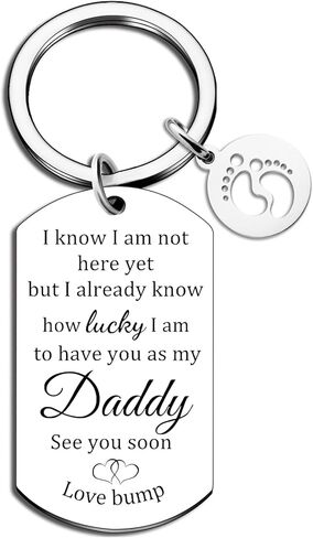 New Dad Gifts Pregnancy Announcement For Dad Daddy To Be Gifts First Fathers Day Gift Ideas Expecting Soon To Be Dads Keychain in Saudi Arabia