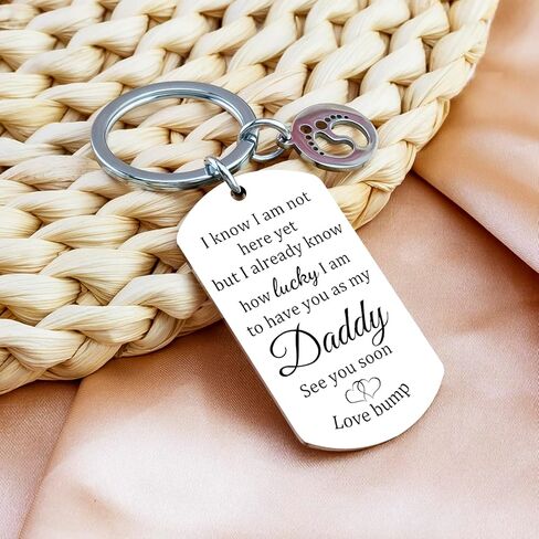 New Dad Gifts Pregnancy Announcement For Dad Daddy To Be Gifts First Fathers Day Gift Ideas Expecting Soon To Be Dads Keychain in Saudi Arabia