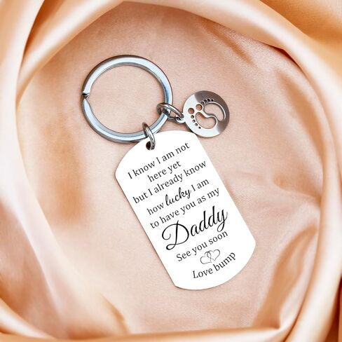 New Dad Gifts Pregnancy Announcement For Dad Daddy To Be Gifts First Fathers Day Gift Ideas Expecting Soon To Be Dads Keychain in Saudi Arabia