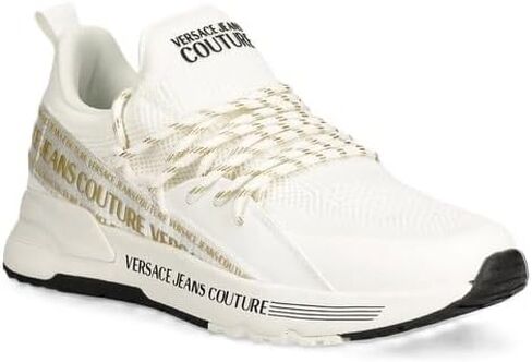 أحذية Versace Jeans Couture الرياضية 77VA3SA8 ZS908 اللون أبيض G03 (أبيض G03، نظام مقاسات الأحذية الأمريكية، للبالغين، للنساء، رقمي، متوسط، 8) in Saudi Arabia