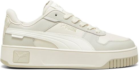 حذاء رياضي نسائي من PUMA Carina Street Animal Fever برباط كاجوال - أبيض فاتح in Kuwait