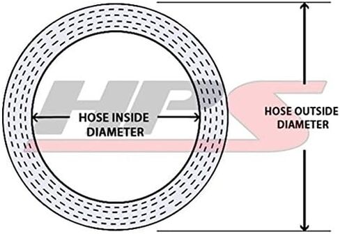 3 3/4 بوصة (95 مم) خرطوم مقرنة من السيليكون المقوى عالي الحرارة HPS 4 بوصة 4 طبقات باللون الأسود in Kuwait