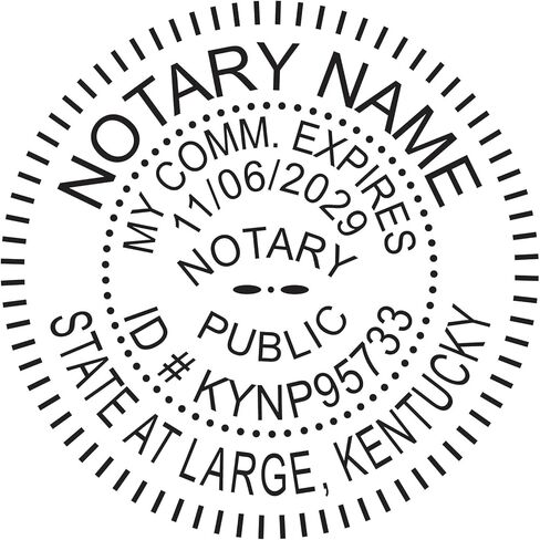 Kentucky Notary Seal Embosser | Pink Breast Cancer Awareness Ideal Seal in Saudi Arabia