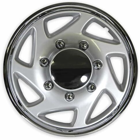أغطية إطار حافة فضية + كروم مقاس 16 بوصة (مجموعة من 4) لسيارة Ford Superduty 1995-2004 in Saudi Arabia