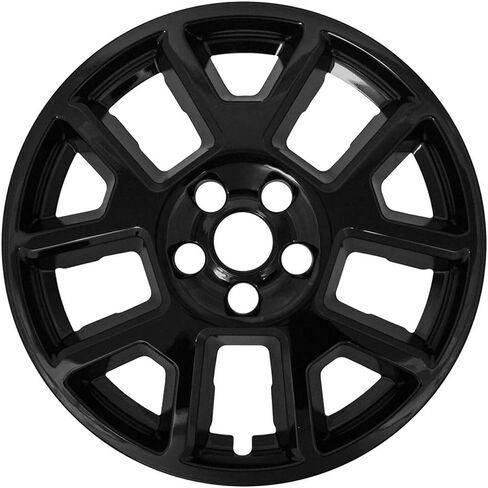 مجموعة انعكاسات تلقائية مكونة من 4 أغطية عجلات مقاس 17 بوصة 5 على شكل حرف V لسيارة Jeep Renegade 2019-2021 - أسود لامع in Kuwait