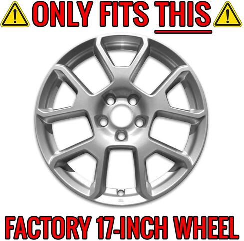 مجموعة انعكاسات تلقائية مكونة من 4 أغطية عجلات مقاس 17 بوصة 5 على شكل حرف V لسيارة Jeep Renegade 2019-2021 - أسود لامع in Kuwait