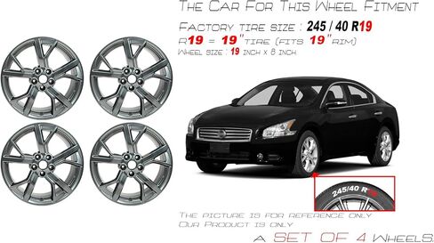 For Nissan Maxima OEM Design Wheel 19" 19x8 2012-2014 Grey Set of 4 Replacement Rim in Saudi Arabia