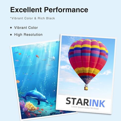 Starink Remanufactured Ink Replacement for Epson 410 410XL T410XL Ink Cartridges 5 Pack Compatible with Epson Expression XP-7100 XP-830 XP-640 XP-630 XP-530 XP-635 Printer High Yield & Latest Chip in Kuwait