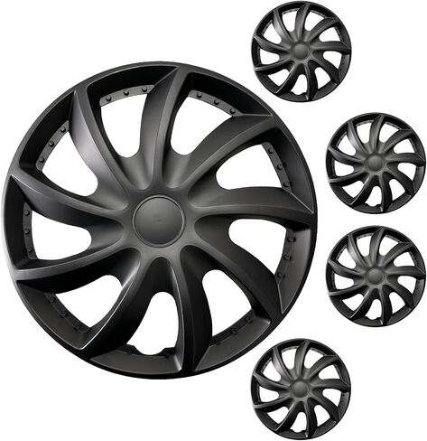 Wheel Cover 17 inch, 17 inch Hubcaps, Rim Covers for Iron Rim Knife Wheel Cover Set of 4 Plastic Hub Covers Wheel Replacement Hubcap Accessories for Car in Kuwait