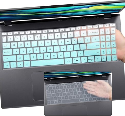 2 PCS Keyboard Cover for Aspire 15 A15-41M-R2CN/R8Y2&A15-51M-59QV/76AR&A15-61M-R8B0,Aspire Go 15 AG15-31P-C1KN/P5TG&AG15-32P-39R2&AG15-51P-79LC&AG15-71P-794K,Aspire 16 A16-51GM-71YF/16 AI A16-11M in Saudi Arabia