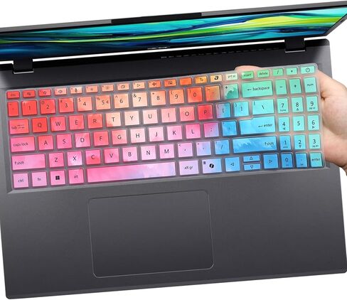 2 PCS Keyboard Cover for Aspire 15 A15-41M-R2CN/R8Y2&A15-51M-59QV/76AR&A15-61M-R8B0,Aspire Go 15 AG15-31P-C1KN/P5TG&AG15-32P-39R2&AG15-51P-79LC&AG15-71P-794K,Aspire 16 A16-51GM-71YF/16 AI A16-11M in Saudi Arabia