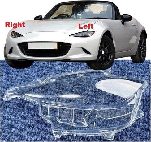 Compatible For Mazda MX-5 MX5 2016 2017 2018 2019 Car Headlamp Cover Headlight Shell Transparent Lampshade Replace Lens(Left Side) in Saudi Arabia