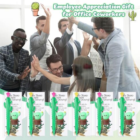 30 Sets Cactus Party Favor Cactus Mechanical Pencils Stress Balls Squeeze with Positive Cards Mexican Party Favor Bulk Student Gifts from Teacher Mexican Gifts for Adults Coworker Employee in Saudi Arabia
