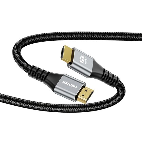 8K 4K HDMI Cable 48Gbps 5.8FT, Ultra High Speed Braided Cord - 8K@60Hz 4K@120Hz eARC Dynamic HDR, HDMI 2.1 Cable in Saudi Arabia