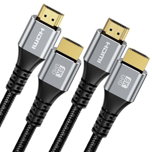 8K 4K HDMI Cable 48Gbps 5.8FT, Ultra High Speed Braided Cord - 8K@60Hz 4K@120Hz eARC Dynamic HDR, HDMI 2.1 Cable in Saudi Arabia