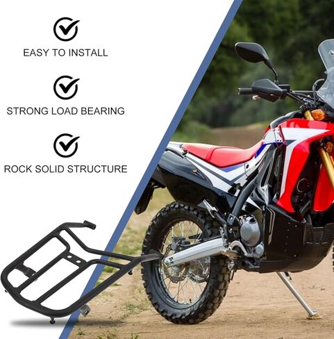 الرف الخلفي للدراجة النارية لـ CRF250L CRF250M CRF250، رف أمتعة الدراجة النارية، رفوف الأمتعة الرياضية، مقاوم للصدأ وسهل التركيب in Saudi Arabia