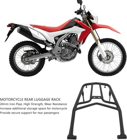 الرف الخلفي للدراجة النارية لـ CRF250L CRF250M CRF250، رف أمتعة الدراجة النارية، رفوف الأمتعة الرياضية، مقاوم للصدأ وسهل التركيب in Saudi Arabia