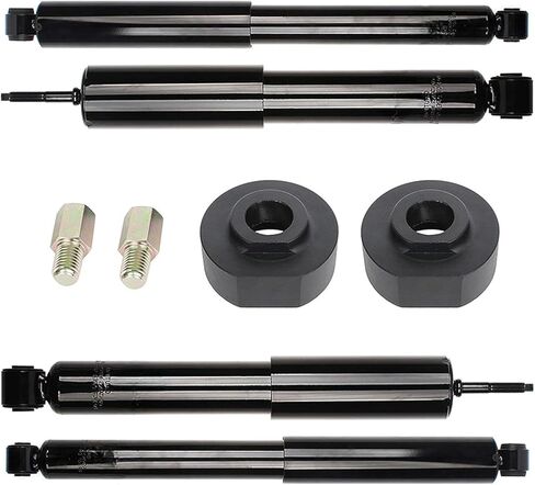 طقم ممتص صدمات بدعامات أمامية وأمامية وخلفية مقاس 2 بوصة طقم رفع فولاذي للتسوية لـ F-150 in Kuwait