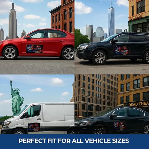 الذكرى السنوية الـ 250 لعلامة مغناطيس السيارة لاستقلال الولايات المتحدة الأمريكية من DC | ورقة مغناطيسية مرنة للسيارة مع دعم لاصق | ملصق مغناطيسي ممتص للصدمات مقاس 12 × 18 بوصة للمركبات والشاحنات الإعلانية | 2 جهاز كمبيوتر | صنع في الولايات المتحدة الأمري in Kuwait