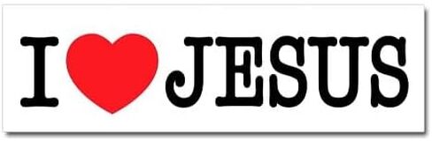 CafePress I Love Jesus Car Magnet 10 X 3 10" x 3", Bumper Magnet in Saudi Arabia