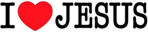 CafePress I Love Jesus Car Magnet 10 X 3 10" x 3", Bumper Magnet in Saudi Arabia