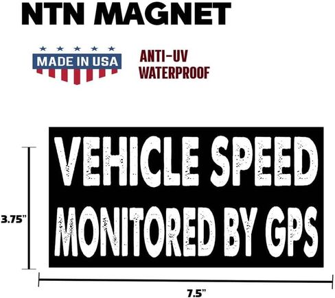 7.5 × 3.75 (بوصة) - مغناطيس مضحك - مراقبة سرعة السيارة بواسطة مغناطيس ممتص الصدمات GPS - مراقبة سرعة السيارة بواسطة ملصق ممتص الصدمات GPS - مركبة، سيارة، شاحنة in Saudi Arabia