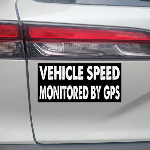 7.5 × 3.75 (بوصة) - مغناطيس مضحك - مراقبة سرعة السيارة بواسطة مغناطيس ممتص الصدمات GPS - مراقبة سرعة السيارة بواسطة ملصق ممتص الصدمات GPS - مركبة، سيارة، شاحنة in Saudi Arabia