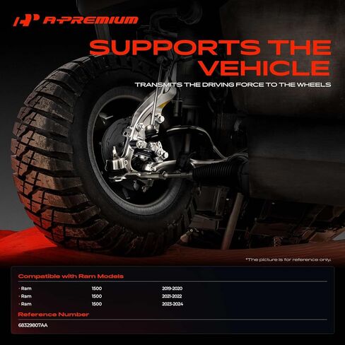 A-Premium Front Left Suspension Steering Knuckle Compatible with Ram 1500 2019-2024, Driver Side in Saudi Arabia