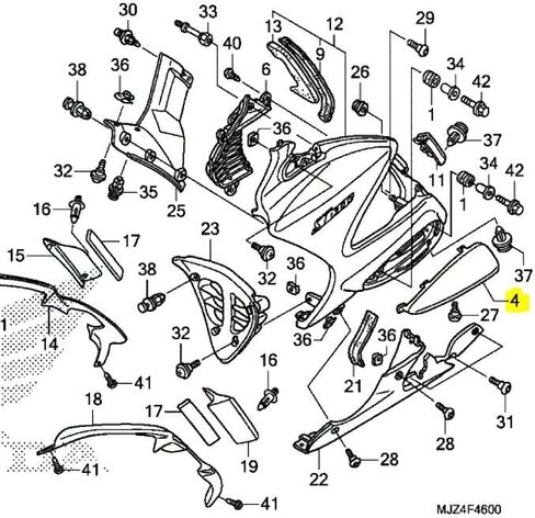 Generic OEM Left Hand Side Engine Cover Guard 64265-MCS-G01 Compatible with Honda ST1300 ST 1300 A P PA 2003-2011 in Saudi Arabia