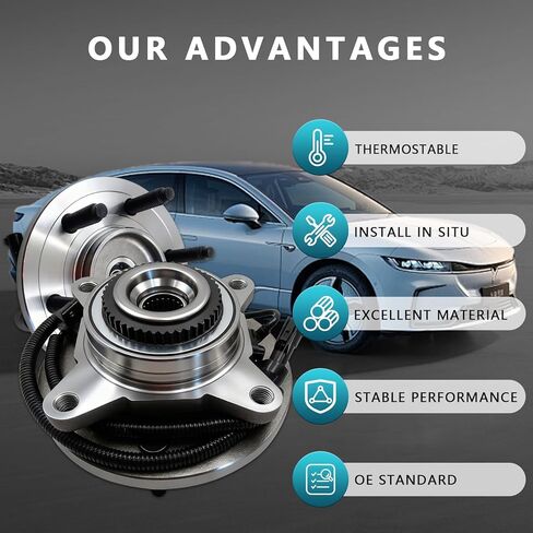 515119 Front Wheel Bearing Hub Assembly for 2009 2010 Ford F-150 F150 4WD (2PCS) in Saudi Arabia