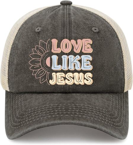 Love Like Jesus Hat Trucker Hat Women Baseball Cap Funny Gifts in Saudi Arabia