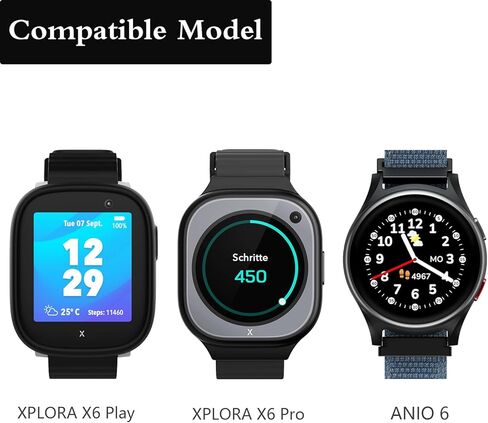 3 عبوات من الأشرطة المضفرة المتوافقة مع XPLORA X6/X6 Pro/Anio 6، شريط منسوج مقاوم للماء 10ATM لـ Cosmo JrTrack 5/4/3/2 SE/2/1، ساعة Gizmo 3/2/1، Gabb 3/2/1، قماش خفيف للغاية، متعدد الألوان in Kuwait