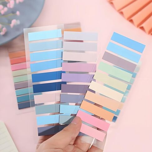 1200pcs Books Tabs for Annotating,Sticky Tabs Clear Sticky Notes, Page Markers for Notebooks, Multi-Colored Writable and Repositionable Book Flags Strip in Saudi Arabia