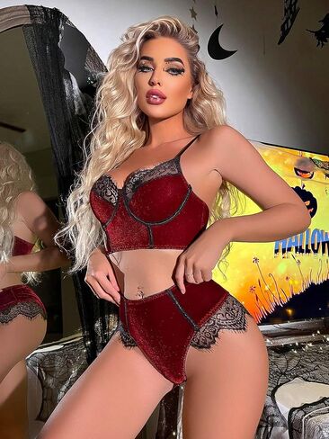 رمش الدانتيل Underwire عارضة الصدرية واللباس الداخلي مجموعة الملابس الداخلية in Saudi Arabia