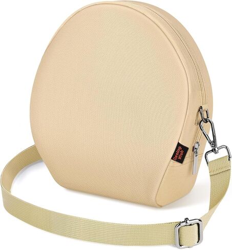 Desing Wish Portable Headphone Storage Bag with Shoulder Strap Universal Headset Pouch for Most Over-Ear Headphones Oxford Cloth Soft Headphone Case Headset Travel Carrying Pouch (Black) in Saudi Arabia