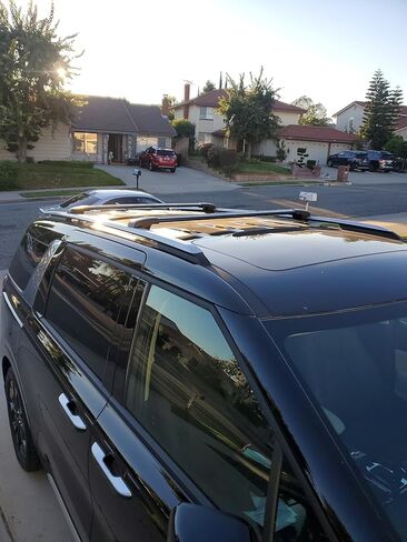 Crossbars Fits for KIA Carnival 2021 2022 2023 2024 2025 2026 Cross Bar Roof Rack Rail Luggage Cargo Carrier Adjustable Lockable Black in Kuwait