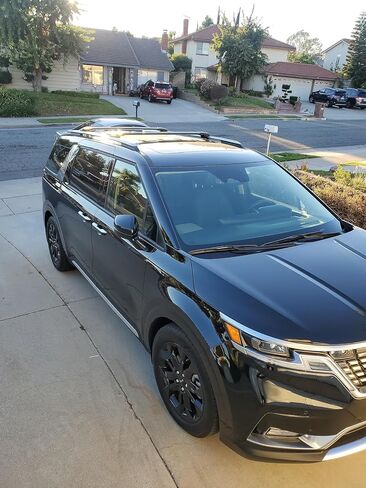 Crossbars Fits for KIA Carnival 2021 2022 2023 2024 2025 2026 Cross Bar Roof Rack Rail Luggage Cargo Carrier Adjustable Lockable Black in Kuwait