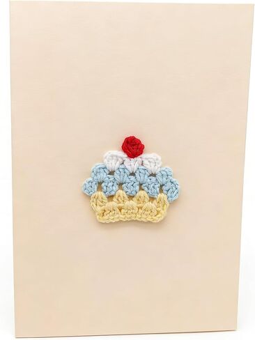 6 Pcs Birthday Cards Happy Birthday Knitted Cake Card for Friend Women Men in Saudi Arabia