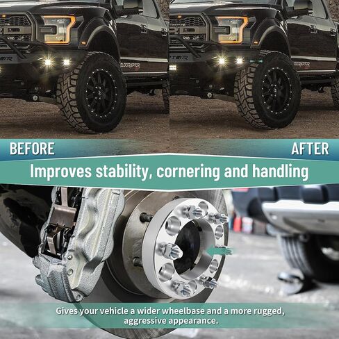 فواصل عجلات 6X5.5 متوافقة مع Tacoma 4Runner Tundra FJ Land Cruiser، محولات مركزية للعروة مقاس 1.25 بوصة 6x139.7 مم، تجويف 108 مم، مسافة خيط M12x1.5، غير مركزية in Kuwait