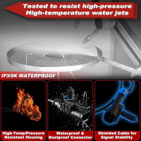 مستشعر سرعة عجلة ABS 4 قطع: أمامي وخلفي يسار ويمين متوافق مع كاديلاك 2007-2014 إسكاليد V8 6.0L/6.2L، شيفروليه 2007-2012 سيلفرادو 1500 V6 4.3L V8 4.8L/5.3L/6.0L/6.2L، انظر الملاءمة in Kuwait
