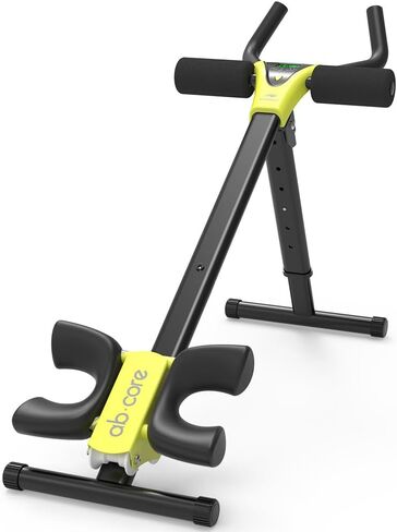 leikefitness Height Adjustable Ab Trainer Abdominal Whole Body Workout Machine Waist Cruncher Core Toner Leg Thighs Buttocks Shaper with LCD Monitor AB9380 in Kuwait