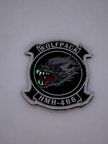 HMH-466 Wolfpack Crazy Wolf Patch – مع خطاف وحلقة، 4 بوصة in Saudi Arabia