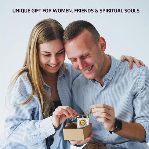 بطاقة التارو معطر هواء السيارة ملحقات مرآة الرؤية الخلفية، 6 قطع زينة معلقة بوهو ويتشي مع سلسلة ساحرة، ديكور جمالي للسيارة على شكل قمر الشمس، مجموعة ناشر ورق معطر للنساء والرجال in Kuwait